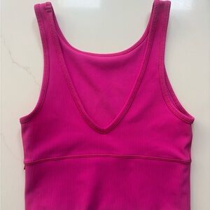 Discontinued Lululemon Sonic Pink Ribbed Tank Top